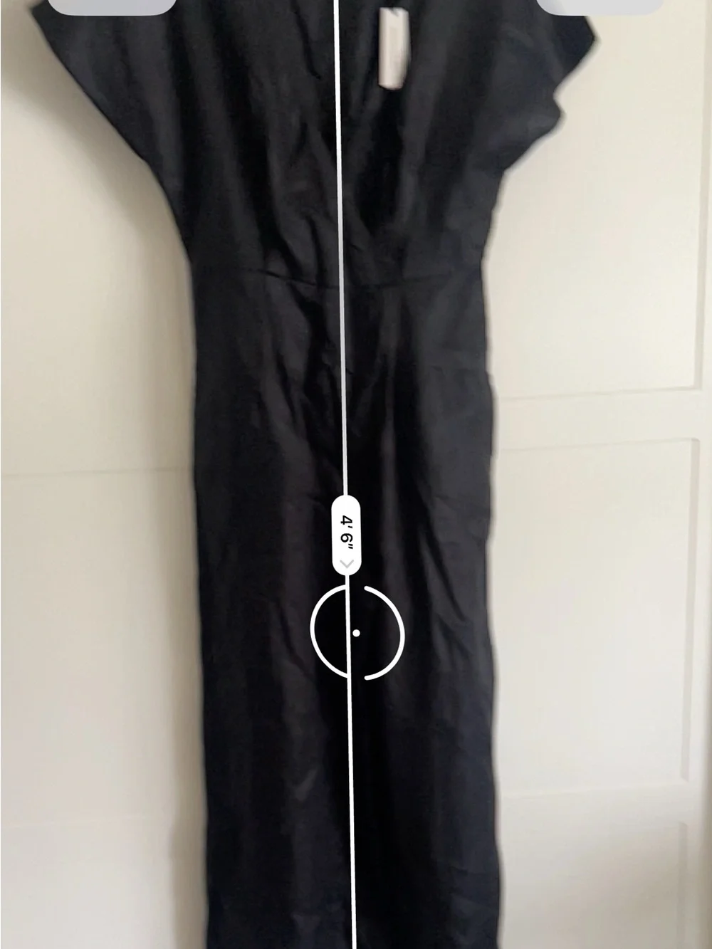 NWT Banana Republic Black Linen V Neck Jumpsuit Size 6 tall